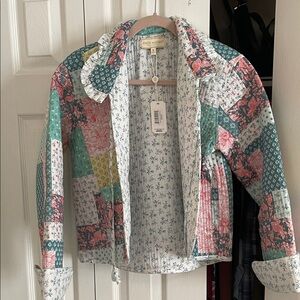 NWT Simply Southern Patchwork Quilted Jacket